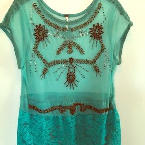 Free People Lace Blouse